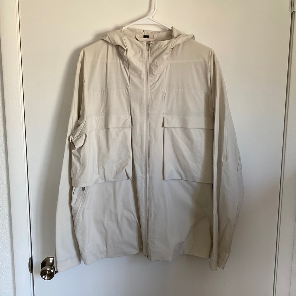 Men’s Lululemon Stretch Cargo Full Zip Jacket White Opal